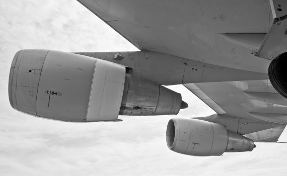 Aircraft Engine measured by the LBM