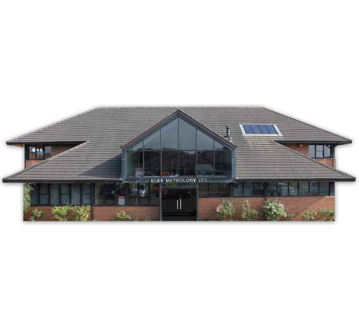 Exterior view of the Eley Metrology building.